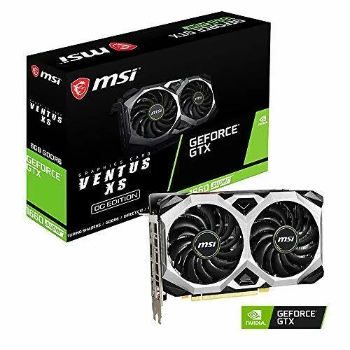 MSI Gaming GeForce GTX 1660 Super - 6 GB GDDR6 Grafikkarte, DirectX 12 kompatibel und VR Ready für beeindruckendes Gaming-Erlebnis