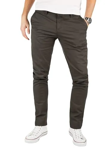 Yazubi Kyle - Graue Herren Chino Hose - Modische Yazubi Chino Kyle in Grau, ideal für Business und Freizeit. Bequemer Slim-Fit aus Stretch-Baumwolle mit praktischen Taschen. Perfekt kombinierbar für stilvolle Outfits.