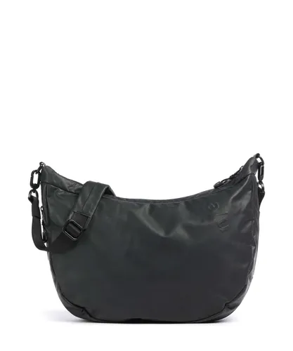 Aunts & Uncles Japan Koyoshi Umhängetasche schwarz 10408-0 - Handtasche aus recyceltem Nylon, umweltfreundlich und stilvoll für den Alltag.