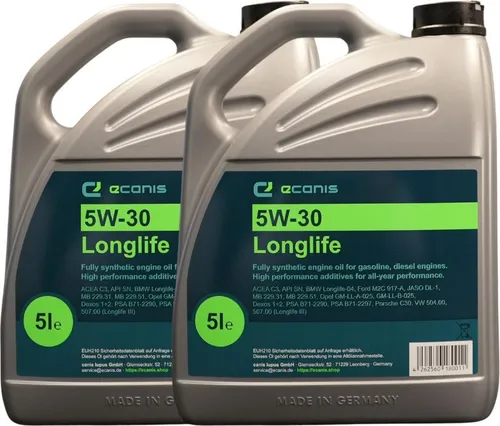 Motoröl Multipack 2x5 l 5W-30 C3 SN ECANIS Longlife vollsynthetisch für PKW