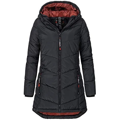 SUBLEVEL Steppjacke Damen Mantel mit Kapuze - Funktionsjacke für Damen, bietet optimalen Kälteschutz mit modernem, sportlichem Look und praktischen Details wie verstellbarer Kapuze und Taschen.