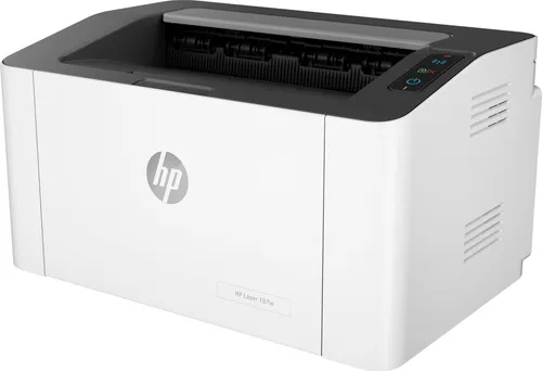 HP Laser 107w - Kompakter S/W Laserdrucker - Standarddrucker für hohe Druckgeschwindigkeit von bis zu 20 Seiten/Minute und WLAN-Funktionalität. Ideal für Home Office und kleine Büros.