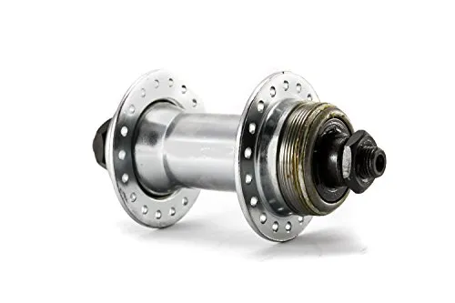 Fahrrad Vorderrad Nabe 36 Loch Stahl chrom Disc Gewinde für Scheibenbremse 100mm