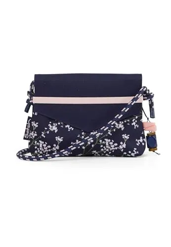 satch Freizeit Clutch Bloomy Breeze 2025 - Stylische Clutch für Schule und Freizeit – mit abnehmbarer Kordel, 100% aus recycelten PET-Flaschen und praktischem Innen-Spiegel. Ideal für unterwegs!