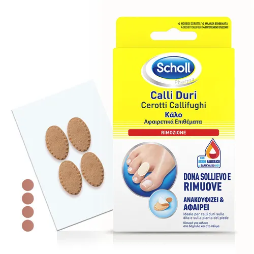 Harte HÃ¼hneraugenpflaster Scholl Maislilien 4 Pflaster