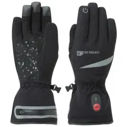 30seven beheizte Fahrradhandschuhe Thinsulate Comfort - Schwarz, 7,4V Set mit 2 Akkus - Beheizte Handschuhe mit Thinsulate-Technologie, ideal für kalte Sportarten. Wasserabweisend und winddicht, perfekt für Eishockey, Skifahren und mehr.