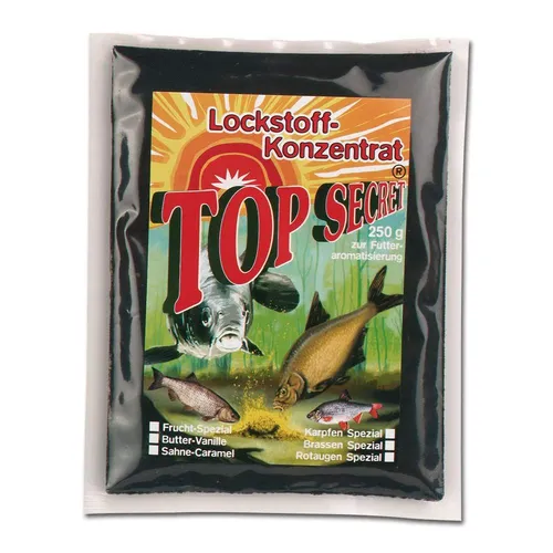  Top Secret Lockstoff - Bloody Blutmehl 250g - Fischköder Futter 16,76 €/ kg