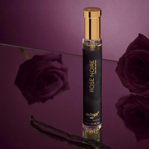 adopt ROSE NOIRE Eau de Parfum 30ml Damenduft | Made in France, Verführerischer Rosenduft mit sinnlichem Zedernholz & Rosa Pfeffer, Feminines Parfüm f. Damen, langanhaltender Duft, adopt:Damenduft