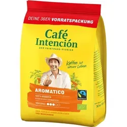 Café Intención Ecológico Pads, 36 Stück - Kaffee mit mittlerer Röstung für eine glatte, befriedigende Tasse. Kompatibel mit Senseo-Maschinen und Fairtrade-zertifiziert für ethischen Genuss.