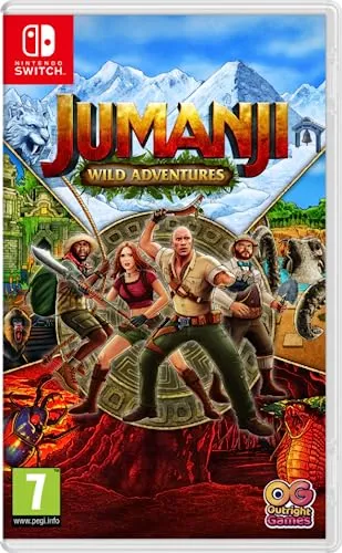 Jumanji: Wilde Abenteuer für Nintendo Switch - Videospiel für Nintendo Switch, erlebe spannende Abenteuer in einer gefährlichen Welt, löse Rätsel und verbessere deine Fähigkeiten im lokalen Multiplayer-Modus für bis zu 4 Spieler.