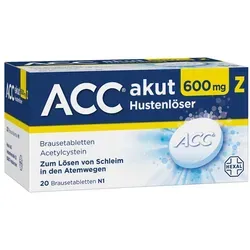 ACC akut 600mg Z Hustenlöser - Praktische Brausetabletten mit fruchtigem Zitronengeschmack zur Unterstützung bei Husten. Nur 1x täglich einnehmen für eine einfache Anwendung und schnelle Wirkung.