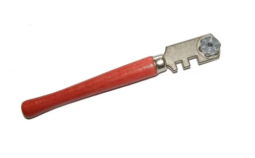 GLASSCHNEIDER made in germany mit 6 Schneidrädchen Glas Schneider mit Holzgriff