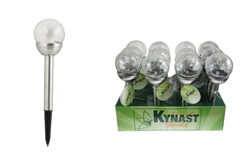 Expo Börse - Solar Glaskugellampe Kynast Garden für stimmungsvolle Beleuchtung - Elegante Glaskugellampe mit Edelstahl, ideal für Garten, Terrasse oder Balkon. Die Solarleuchte lädt sich tagsüber auf und sorgt abends für ein romantisches Ambiente. Wetterfest und einfach zu montieren mit stabilem Erdspieß.