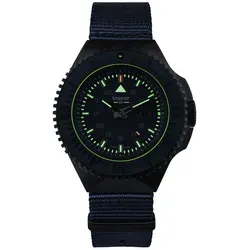 Traser Quarzuhr H3 109856 P69 Black Blue - Sportliche Herrenuhr 46mm mit 20ATM - Armbanduhren mit 20 ATM Wasserdichtigkeit, Saphirglas und Tritium-Beleuchtung – ideal für Abenteuer und Sportler.