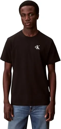 Calvin Klein Mens Ss 30S EU Wholesale Graphic Tee LV04RF800G Graphic Tees, Black, XL