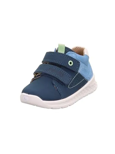 Superfit Breeze Sneaker blau/hellblau (8040) 27 - Der superfit Sneaker BREEZE für Mädchen begeistert mit weichem Nubukleder und fantasievoller Perforation. Die flexible PU-Sohle sorgt für einen natürlichen Abrollkomfort, ideal für die ersten Schritte.