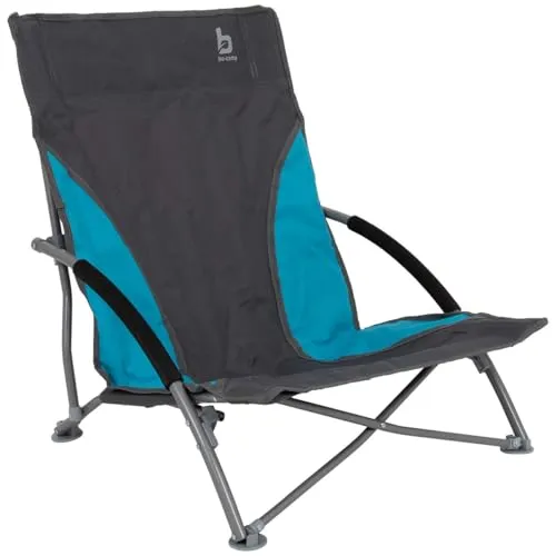 Bo-Camp Compact Strandstuhl, blau - Camping-Möbel mit robustem 600D-Polyester und stabilem Stahlrahmen, ideal für entspannte Tage am Strand oder im Garten.