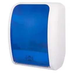 COSMOS Handtuchrollenspender Sensor COSMOS-4200 - Weiß/Blaue Eleganz - Sonstige Badaccessoires mit modernem Design, sensorbasierter Spender für hygienisches Handtuchentnehmen, ideal für öffentliche und private Räume.