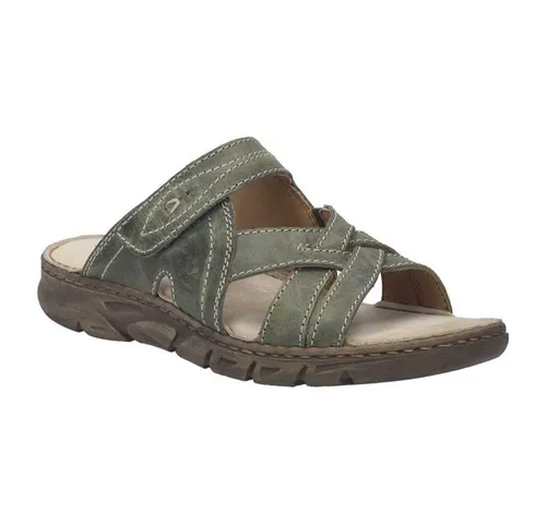 Josef Seibel Brenda 10 - Khaki Leder Sandale - Wanderschuhe mit elegantem Nubuk-Design, flexibler Rubflex-Sohle und praktischem Klettverschluss für höchsten Komfort und Nachhaltigkeit.