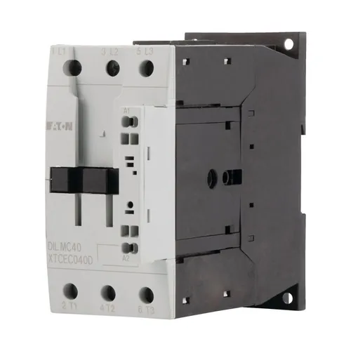 Eaton Leistungsschütz 3polig DILMC40 (24V 50/60HZ) - Eaton Leistungsschütz für den professionellen Einsatz, 3-polig, 18,5 kW, mit sicherem Schraubanschluss und kompaktem Design für vielseitige Anwendungen.