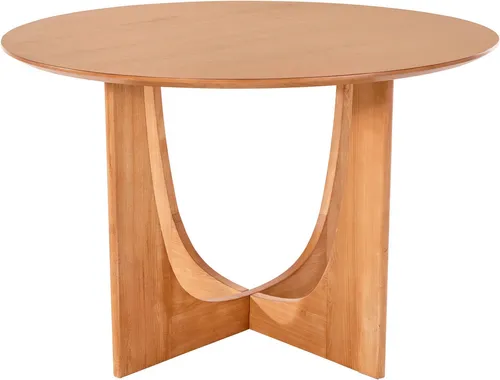 LeGer Home by Lena Gercke Esstisch Zirella, massives Eschenholz, markantes Kreuzfuß-Design, Breite 120 cm