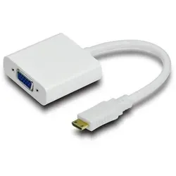 HDMI Mini 19C-VGA Adapter M-F HDMI Mini Typ - VGA Weiß