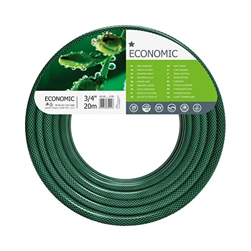 CELLFAST Gartenschlauch 3 Lagiger Wasserschlauch Aus Polyesterkreuzgewebe Für Garten Flexibler Bewässerungsschlauch UV Beständig Anti Algen 20 Bar 3 4 Zoll 20 Meter Economic
