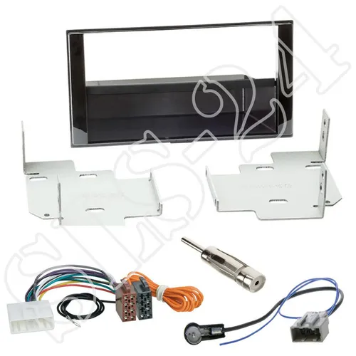 Nissan Micra Note ab2013 Doppel-DIN Autoradio Blende+Adapter+Antenne Einbau SET