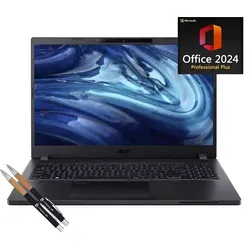 Acer Travelmate P2 - Core i5, 32GB DDR4-RAM, 512GB SSD, (15,6"), Windows 11 Pro + MS Office 2024 Pro (Vollversion) - Schwarz