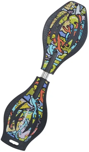 SCHILDKRÖT Waveboard Good Vibes Graffiti - Waveboard mit stylischem Graffiti-Design, ideal für coole Tricks und Spaß auf der Straße.
