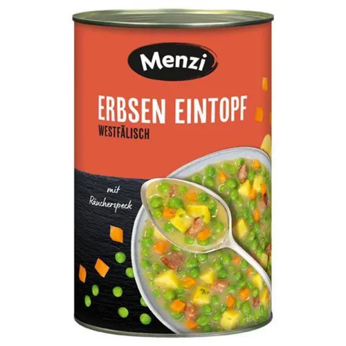 GOURVITA DE Menzi Erbsen Eintopf westfälisch, 4200g - Herzhafter Suppengenuss nach westfälischer Art, ideal für gesellige Runden und schnelle Mahlzeiten.