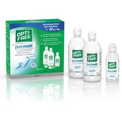 Opti-Free Puremoist Value Pack 690 ML - Arzneimittel für die Pflege von Silikon-Hydrogel-Kontaktlinsen. Innovative All-in-One-Lösung mit HydraGlyde für langanhaltende Feuchtigkeit und hygienische Desinfektion.