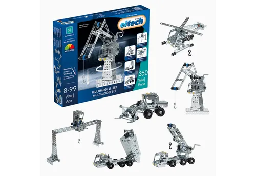 Eitech 00905 Multimodell-Set - Experimentieren & Forschen: 350 Bauteile für 6 verschiedene Modelle fördern Technikverständnis und Kreativität bei Kindern ab 8 Jahren. Ideal als Geschenk!