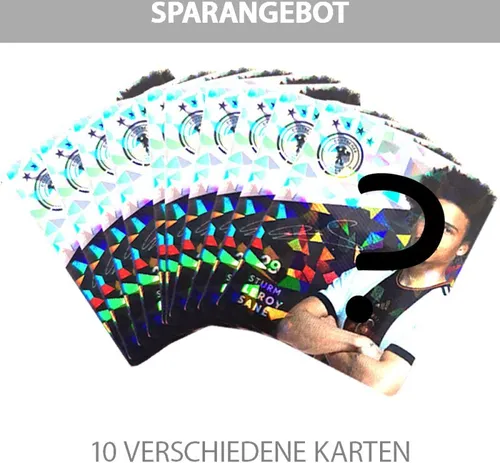 REWE WM 2022 Sammelkarten - 10 verschiedene GLITZER Karten