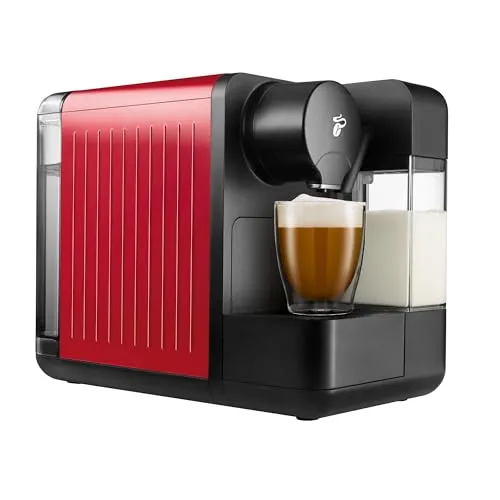 Tchibo Cafissimo „milk“ Kapselmaschine - 1-Tassen-Kaffeemaschine für Caffè Crema, Espresso und Milchspezialitäten mit einfachem Milchaufschäumer und Drei-Druck-Brühsystem für perfekten Kaffeegenuss auf Knopfdruck.