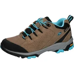 Brütting Damen Mount Trish Low Cross-Laufschuhe, braun/türkis, 38 EU - Wanderschuhe, wasserfest und ideal für Outdoor-Abenteuer bei jedem Wetter.