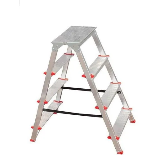 DIY Folding Step Ladder 4-Steps Alum (94.50 cm) - Leiter für Haushalt, leicht und platzsparend, ideal für sichere Erreichbarkeit in hohen Bereichen.