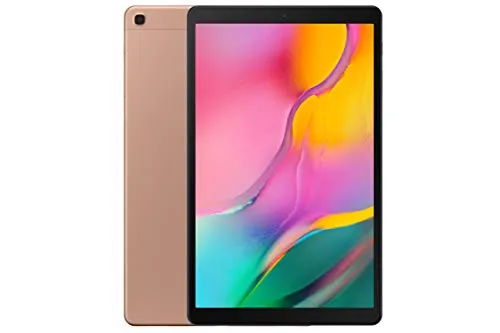 Samsung Galaxy Tab A T515 (10,1 Zoll) LTE Gold - Tablet mit 10,1 Zoll Display, hochwertigem Unibody Metallgehäuse und Dolby Atmos für ein beeindruckendes Seherlebnis – ideal für Kinder und lange Nutzung dank starkem Akku.
