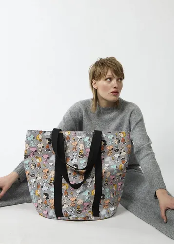 CODELLO Peanuts Shopper – Robuster Jacquard-Gewebe - Damen-Shopper mit Peanuts-Print, strapazierfähig und praktisch mit 2 Innentaschen und Ripsband-Tragehenkeln für zusätzlichen Komfort.