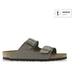 BIRKENSTOCK Pantoffeln Arizona in Grau, Größe 36 - Wanderschuhe mit anatomisch geformtem Kork-Latex-Fußbett für optimalen Komfort und Unterstützung, ideal für schmale Füße. Jetzt versandkostenfrei bestellen!