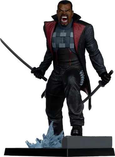 Marvel Collection PVC Statue 1/6 Blade (Blade #1) 19 cm - Detailreiche 19 cm PVC-Statue von Blade aus den Marvel Comics. Inkl. Diorama-Base und Comic, ideal für Sammler und Fans der Maßstabsmodelle.