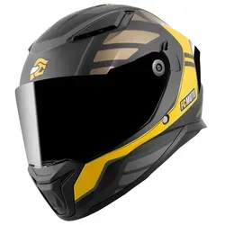 FC-Moto Motorradhelm FF130SV Cavion Helm - Integralhelm mit integriertem Sonnenvisier, ideal für Motorradfahrer, ECE 22.06 zertifiziert und mit herausnehmbarer, waschbarer Innenschale für optimalen Komfort.