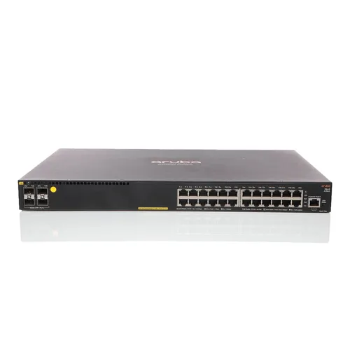 Aruba JL356-61001 Switch - 24 Managed Anschlüsse - Netzwerk-Switch mit 24 managed Anschlüssen, PoE+ Unterstützung und großer MAC-Adresstabelle für optimale Netzwerkkapazität.