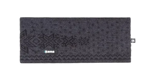 Kama Stirnband C41 - graphitgrau - 1 Stück, Größe: OneSize - Breites gestricktes Stirnband aus 100% Merinowolle, ideal für die Thermoregulierung. Mit feingestricktem Polycolon-Innenmaterial für optimales Feuchtigkeitsmanagement und angenehmen Tragekomfort.