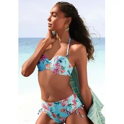 Bikini-Hose SUNSEEKER "Modern", Damen, Gr. 42 - Bademode mit floralem Druck. Seitlich regulierbar für perfekten Sitz. Hoch geschnitten aus weicher Microfaser für hohen Tragekomfort.
