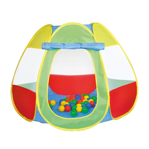 Knorr Toys® Spielzelt Bellox mit 50 Spielbällen - Spielzelt für drinnen und draußen, inkl. 50 bunten Bällen für endlosen Spielspaß und schnelle Montage dank Pop Up Prinzip.