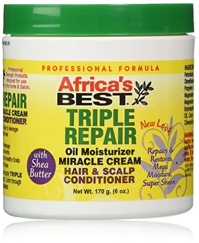 Africa's Best Triple Repair O. M Miracle Cream 6oz - Haarconditioner - 180ml