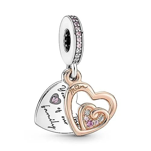 PANDORA ROSE Charm Anhänger Herz Pink mit Zirkonia 781020C01