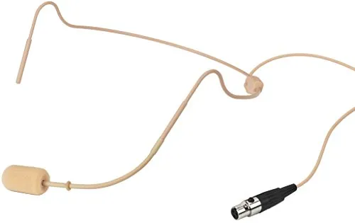 Monacor HSE-310/SK Headset-Mikrofon, Beige - Mikrofon mit fantastischer Klangqualität und besonders leichtem Design, ideal für professionelle Anwendungen und komfortables Tragen.