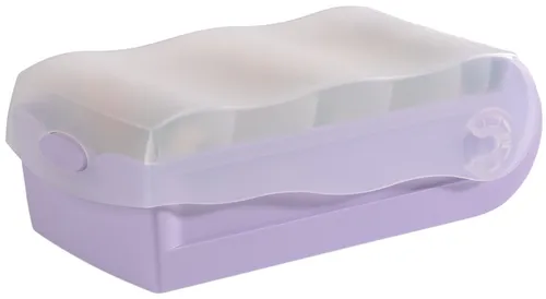 HAN Lernkartei CROCO A7 quer pastelllila-transluzent